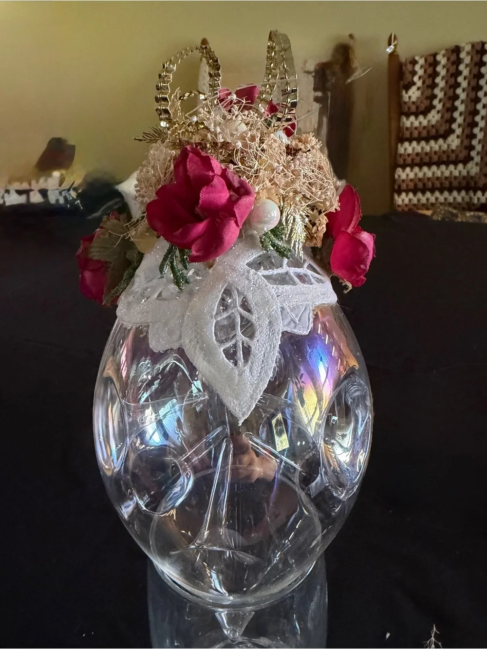 Handcrafted glass ornaments
